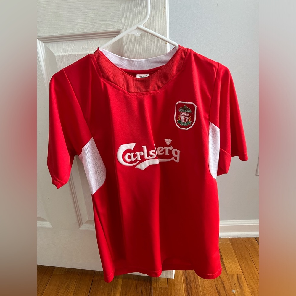 Carlsberg Liverpool Kids soccer jersey